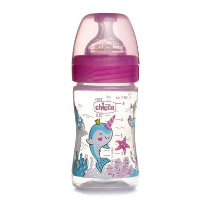 Picture of CHICCO WELL BEING PLASTIC BOTTLE 0 M+ SLOW 150 ML 70702-1068