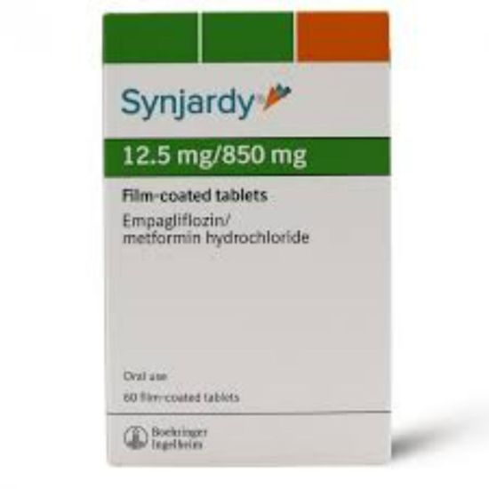 Picture of SYNJARDY 12.5/850 MG 60 TAB
