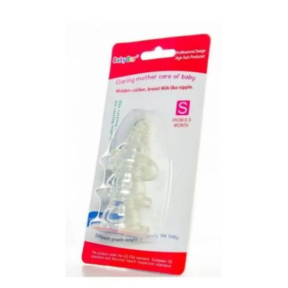 Picture of BABY DAR SILICON NIPPLE 3 PC S BOX 806686