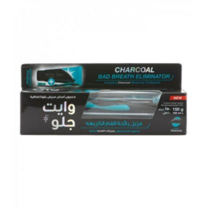 Picture of WHITE GLO,CHARCOAL,BAD BREATH ELIMINATOR,T/P 150 G 100 ML