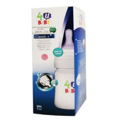 صورة رضاعه فور يو بيبي بلاستيك 330 مل كلاسيك