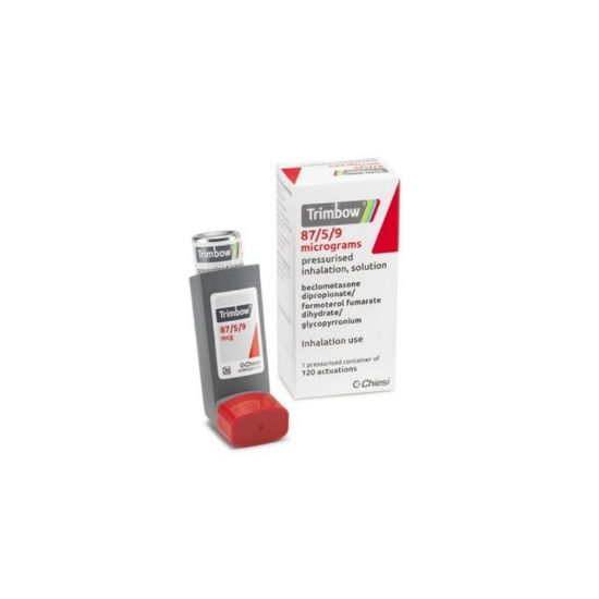 Picture of TRIMBOW 87/5/9 INHALER 120 DOSE