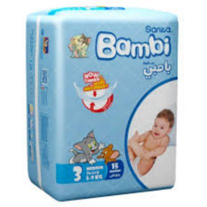 صورة بامبى حفاض عادى وسط 6*15