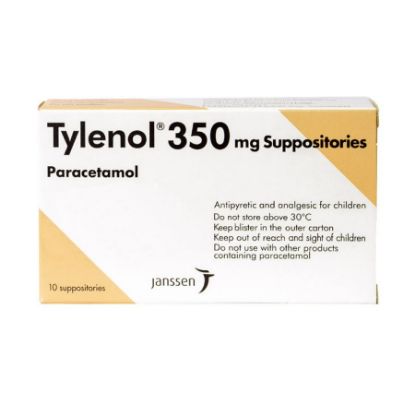 Picture of TYLENOL 350 MG 10 SUPP