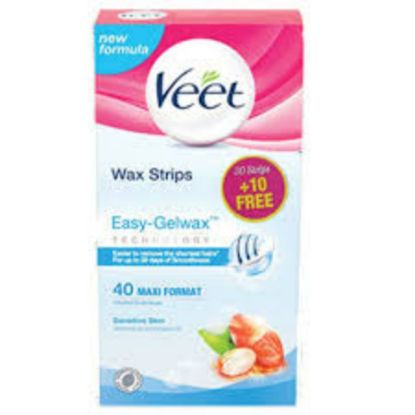 Picture of VEET WAX STRIPS SENSITIVE SKIN 30 + 10 FREE-1735
