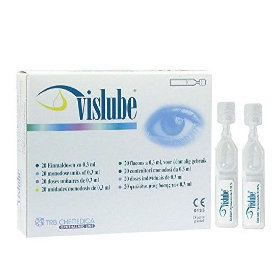 Picture of VISLUBE 0.18 MG 20 EYE DROPS