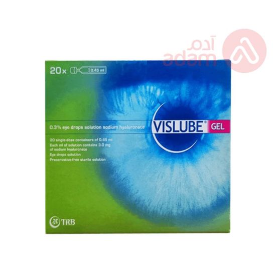 Picture of VISLUBE 0.30 MG 20 EYE DROPS