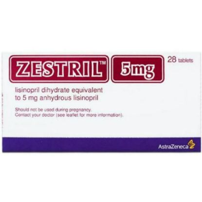 Picture of ZESTRIL 5 MG 28 TAB