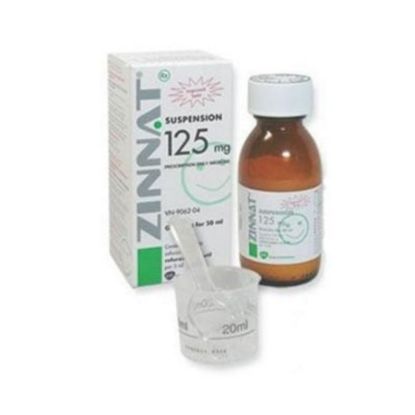 Picture of ZINNAT 125 MG / 5 ML SUSP 70 ML