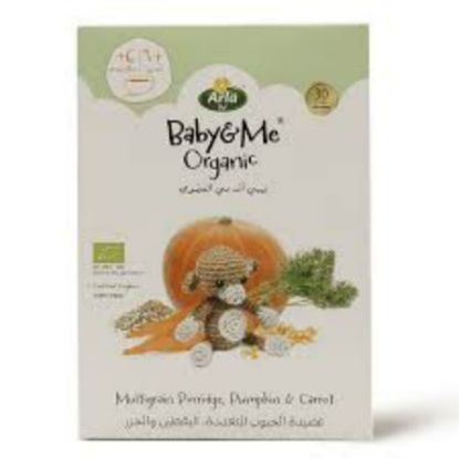 Picture of ARLA BABY&ME ORGANIC CEREALS PUMPKIN, OAT&CARROT 210 GM 6235