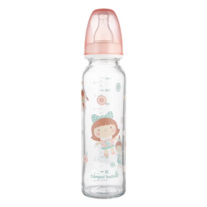 Picture of CANPOL BABIES FEEDING GLASS BOTTLE 12M+ 240ML 42/201-2015