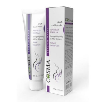 صورة كوزما كريم لعلامات التمدد 100 جرام
