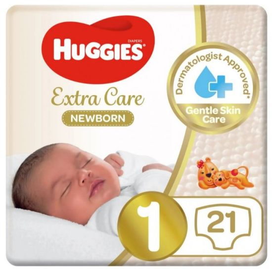 Picture of HUGGIES PURE&NATURAL 1 NEWBORN 4 X 21 - 0862