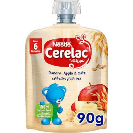 صورة Cerelac Puree Apple Banana Oat (4*90g) Family Pack +6 mnths