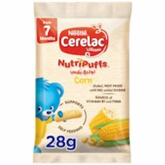 صورة Cerelac Nutripuffs Banana Strawberry 28g +7 months