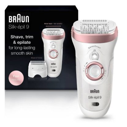 Picture of BRAUN EPILATOR SILK-ÉPIL 9 9-720, FACIAL HAIR REMOVAL FOR WO