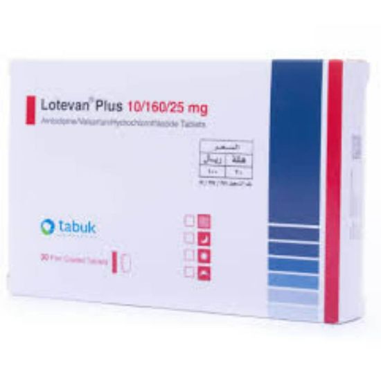 Picture of LOTEVAN PLUS 10/160/25 MG 30 TAB