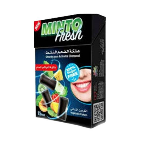صورة  منتو فريش علكة الفحم النشط بنكهة النعناع الحار 21 ج - 15حبه
