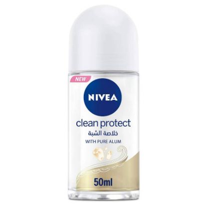 Picture of NIVEA DEO ROLL ON FEMALE CLEAN PROTECT W ALUM 50ML 71475-120