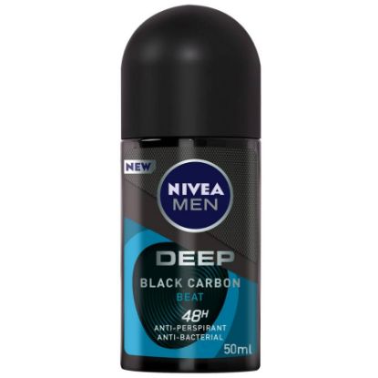 Picture of NIVEA DEO ROLL ON MEN DEEP BLACK CARBON BEAT 50 ML 71001-260