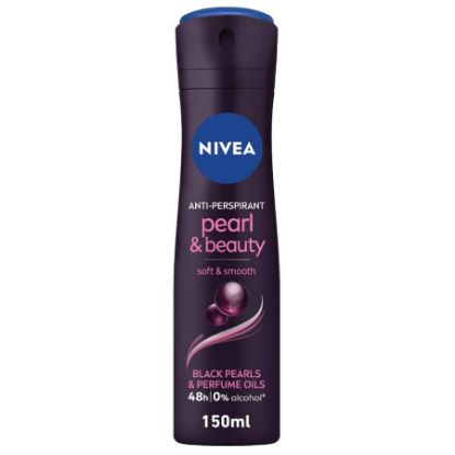 Picture of NIVEA DEO SPRAY FEMALE PEARL & BEAUTY BLACK 150ML 70941-453