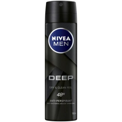 Picture of NIVEA DEO SPRAY MEN DEEP BLACK CARBON BEAT 150ML 71002-239