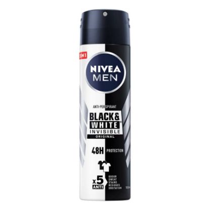 Picture of NIVEA DEO SPRAY MEN INVISIBLE BLACK&WHITE POWER 150 ML 82241