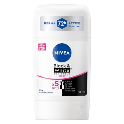 Picture of NIVEA DEO STICK FEMALE INVISIBLE BLACK & WHITE 50ML 70934-04