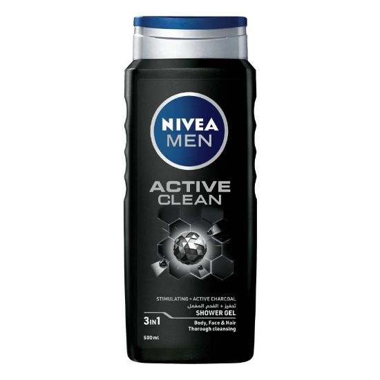Picture of NIVEA MEN SHOWER GEL ACTIVE CLEAN CHARCOAL 250 ML 84045-6683