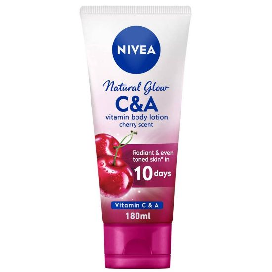 Picture of NIVEA NATURAL GLOW C&A CHERRY BODY LOTION 180ML 71104-070