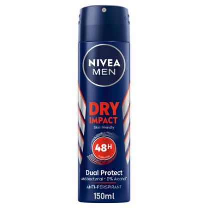 Picture of NIVEA DEO SPRAY MEN DRY IMPACT 150 ML 81602-70100