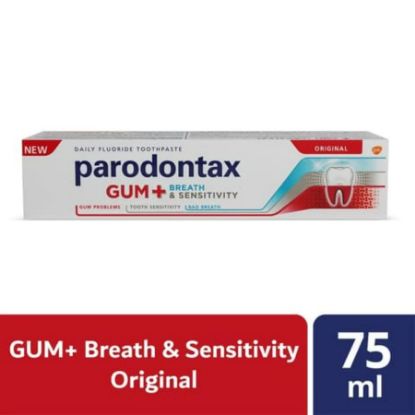 Picture of PARODONTAX GUM + BREATH & SENSITIVITY ORIGINAL TP 75ML- 3847