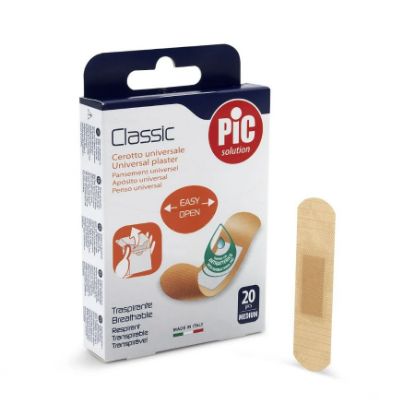 Picture of PIC CLASSIC PLASTER ANTI BACTERIAL W/PROOF 19X72MM MEDIUM PA