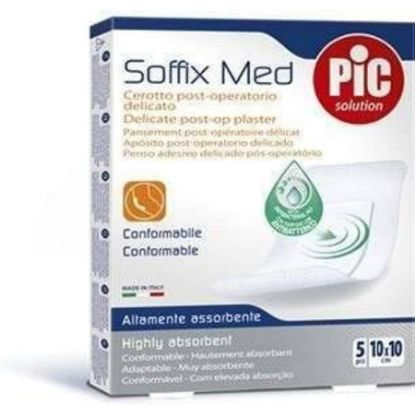 Picture of PIC SOFFIX MED PLASTER ANTI BACTERIAL 5 X 7 CM PACK OF 5