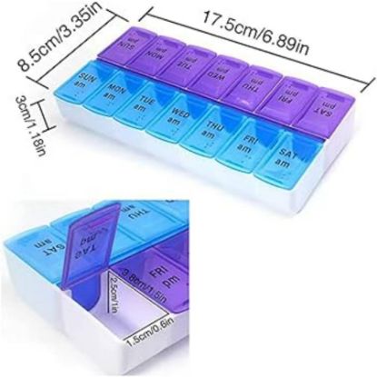 Picture of PILL REMINDER TABLETS BOX 7 DAYS NO. 110 علبة الدواء الاسبوع