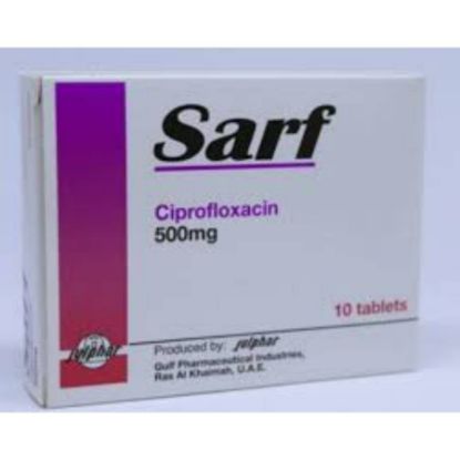 صورة سارف (سيبروفلسن) 500 ملجرام   حبوب .10  قطعة