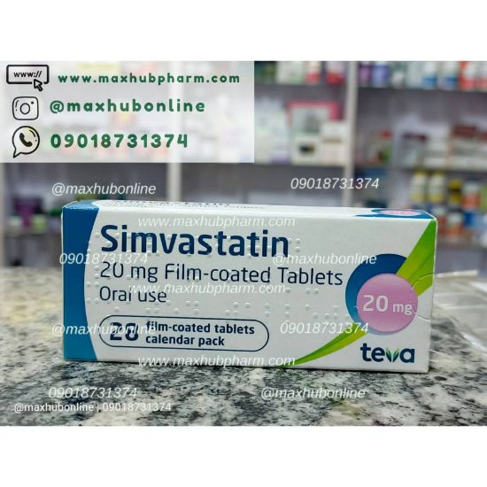 Picture of SIMVAST 20MG 28TAB