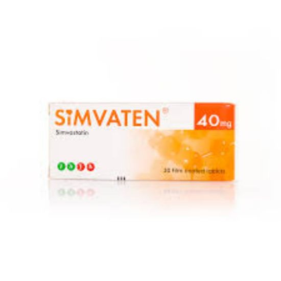 Picture of SIMVATEN 40MG 30TAB