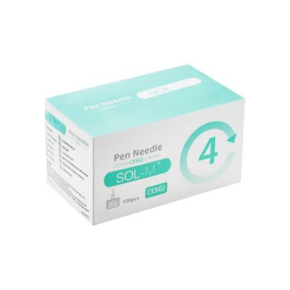 صورة سول-إم ابره قلم الانسولين 4مم 33ج 100ق/العبوة