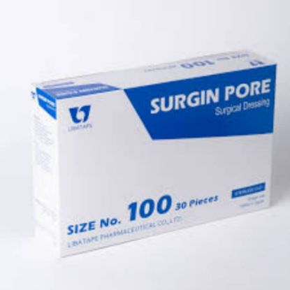 Picture of SURGIN PORE SURGICAL DRESSING SIZE. 100 STRIPS 30#