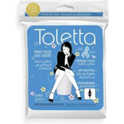 Picture of TOLETTA PAPER TOILET SEAT COVERS 10 PCS -0010