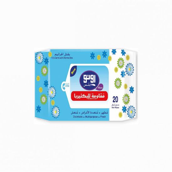 Picture of UNO PLUS  ANTI-BACTERIA WET WIPES 24X20