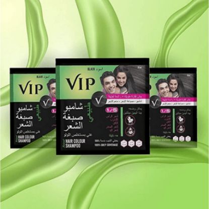 Picture of VIP HAIR COLOUR SHAMPOO 5 IN 1 BLACK 40 ML