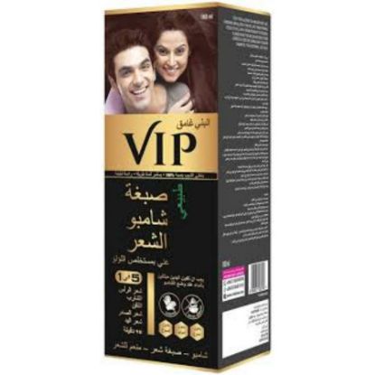 Picture of VIP HAIR COLOUR SHAMPOO 5 IN 1 DARK BROWN 180 ML