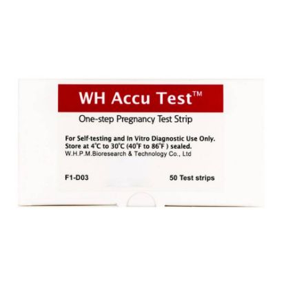 Picture of WH ACCU PREGNANCY TEST ONE PCS BOX