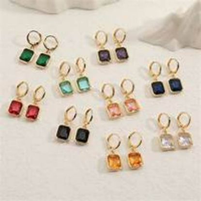 Picture of X8 BODY LUXURY EARRING PINK STAR ZIRCON FE526